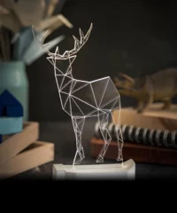 Geometric deer night light