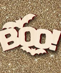 Halloween boo bats decor sign