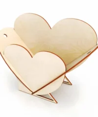 Heart shaped flower baske