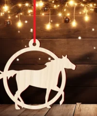 Horse christmas ornament