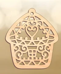 House shaped ornament bauble