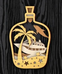 Layered bottle