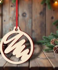 Life line pattern christmas ball