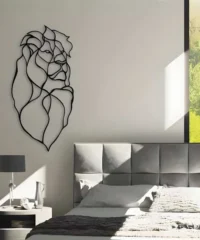 Lion head metal wall art decor laser cut lin