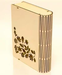 Living hinge book box