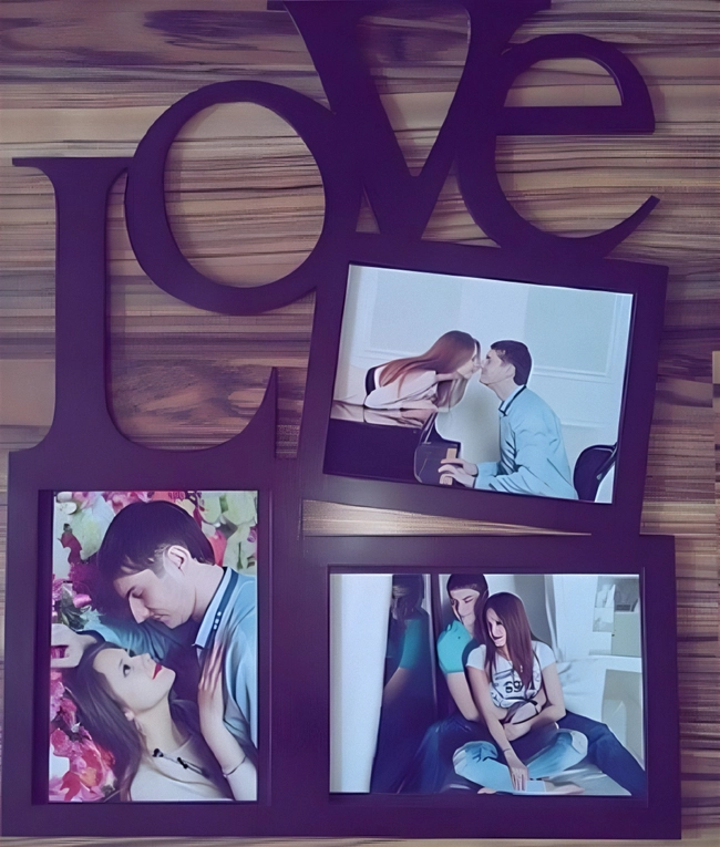 Love Couple Photo Collage Frame