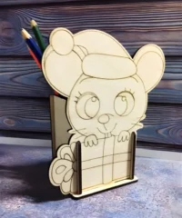 Mouse pencil holder