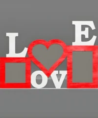 Multiframe Love Heart Photo Frame