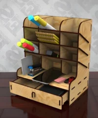Multifunctional desktop organizer with drawers