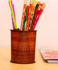 Pen holder template living hinge pattern