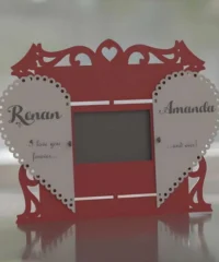 Personalized greeting card photo frame