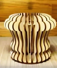 Plywood 3d pencil box