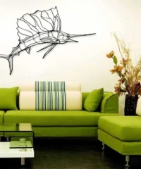 Sailfish metal wall art decor laser cut lin