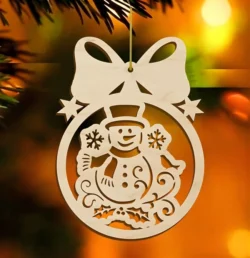 Snowman in christmas hanging ball Snowman in christmas hanging ball