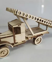 Soviet rocket launcher 3d wood model