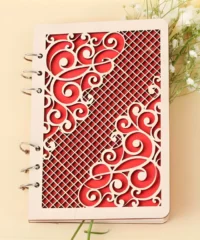 Spiral Notebook Floral Design Cover
