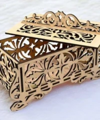 Vintage casket jewelry box