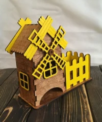 Windmill tea house with candy box
