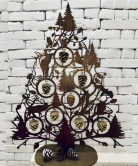 Winter home decor christmas tree