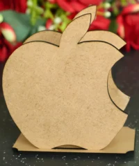 Wood apple napkin holder