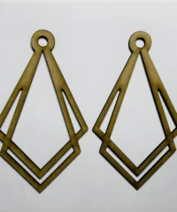 Wood dangle earrings jewelry