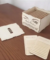 Wooden eyelash box