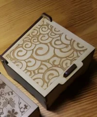 Wooden jewelry box decorative