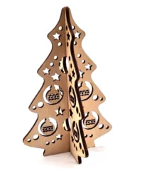 Wooden mini interlocking christmas tree