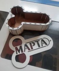 Wooden packaging box for 8 march