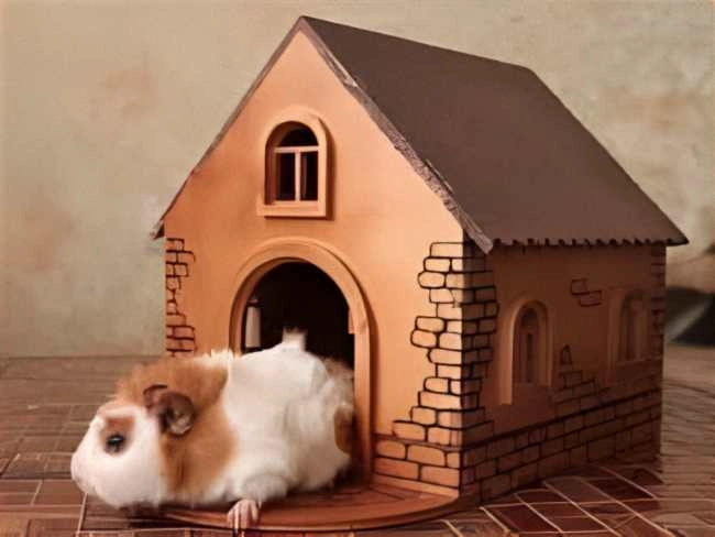Wooden rodent house