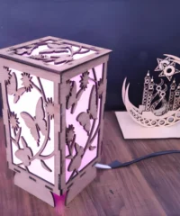 Wooden shadow box night