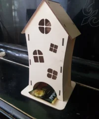 Wooden tea house for tea bags
