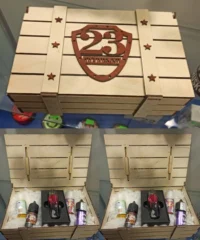 Wooden treasure box for 23 february