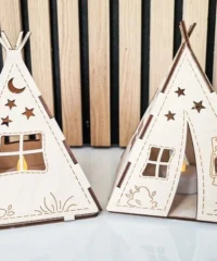 3D Wooden tent