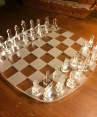 Acrylic chess game set