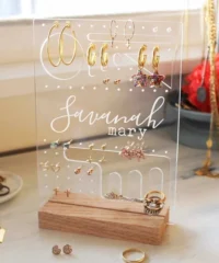 Acrylic jewelry stand