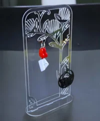 Acrylic transparent earring organize Acrylic transparent earring organize