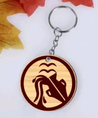 Aquarius Zodiac Keychain