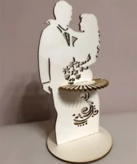 Bride and groom napkin holder
