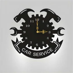 Car service wall sign vinyl record wall clock Car service wall sign vinyl record wall clock
