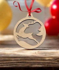 Deer christmas bauble