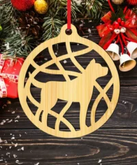 Dog Christmas Bauble Decoration
