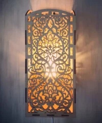 Floral pattern wall mounted night light