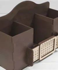 Office desk organizer with perpetual calender