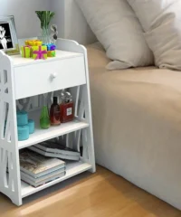One drawer bedside table storage