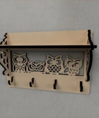 Owl wall key holder