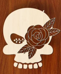 Skull And Flower
