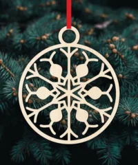 Snowflake Ball Christmas C0000002 file cdr and dxf pdf free vector download for Laser cut
