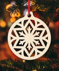 Snowflake Ball Christmas C0000004 file cdr and dxf pdf free vector download for Laser cut