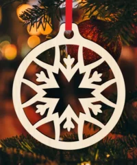 Snowflake Bauble Decoration C0000008 file cdr and dxf pdf free vector download for Laser cut